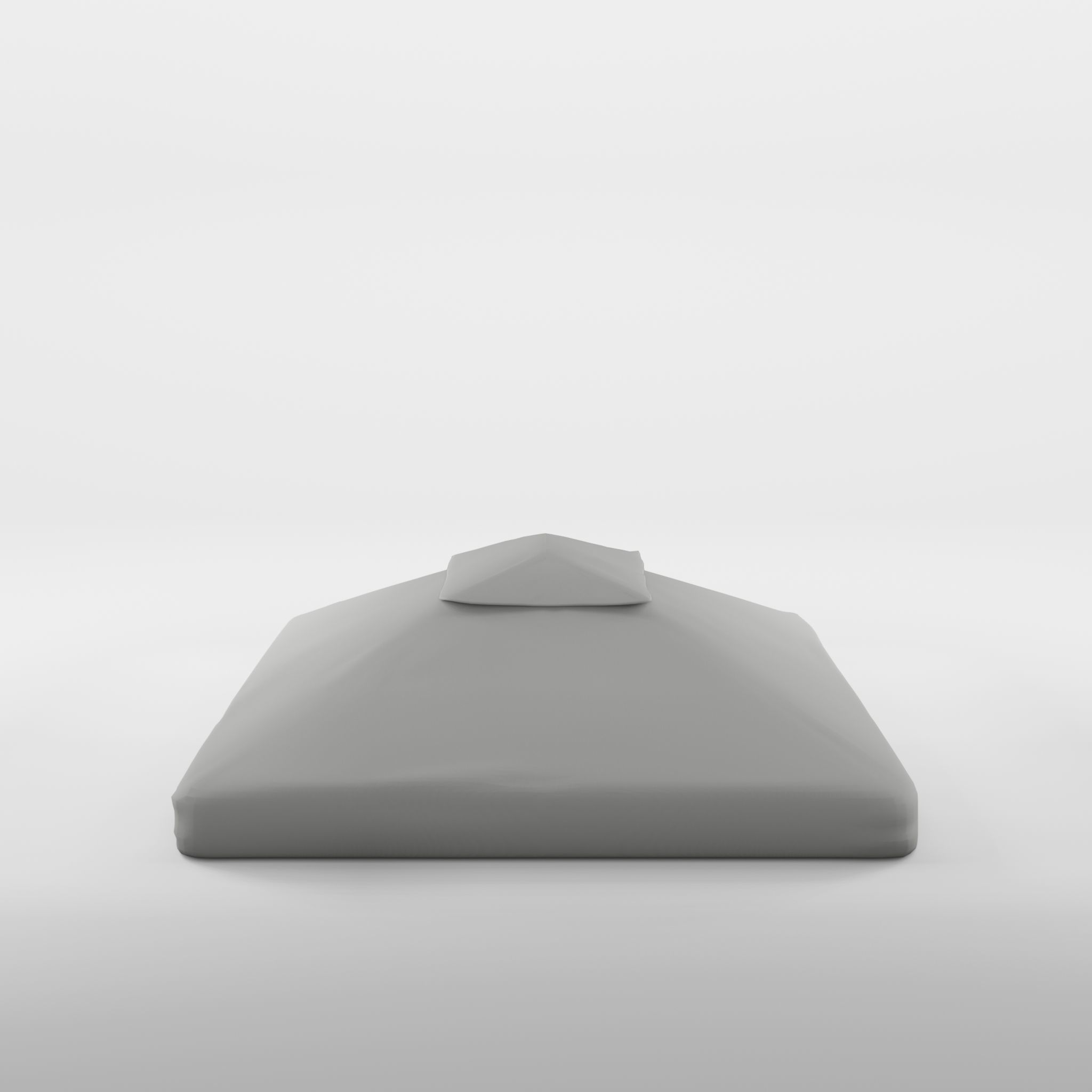 Flora Roof Lt Grey 3D Model Low-poly 3D model_2