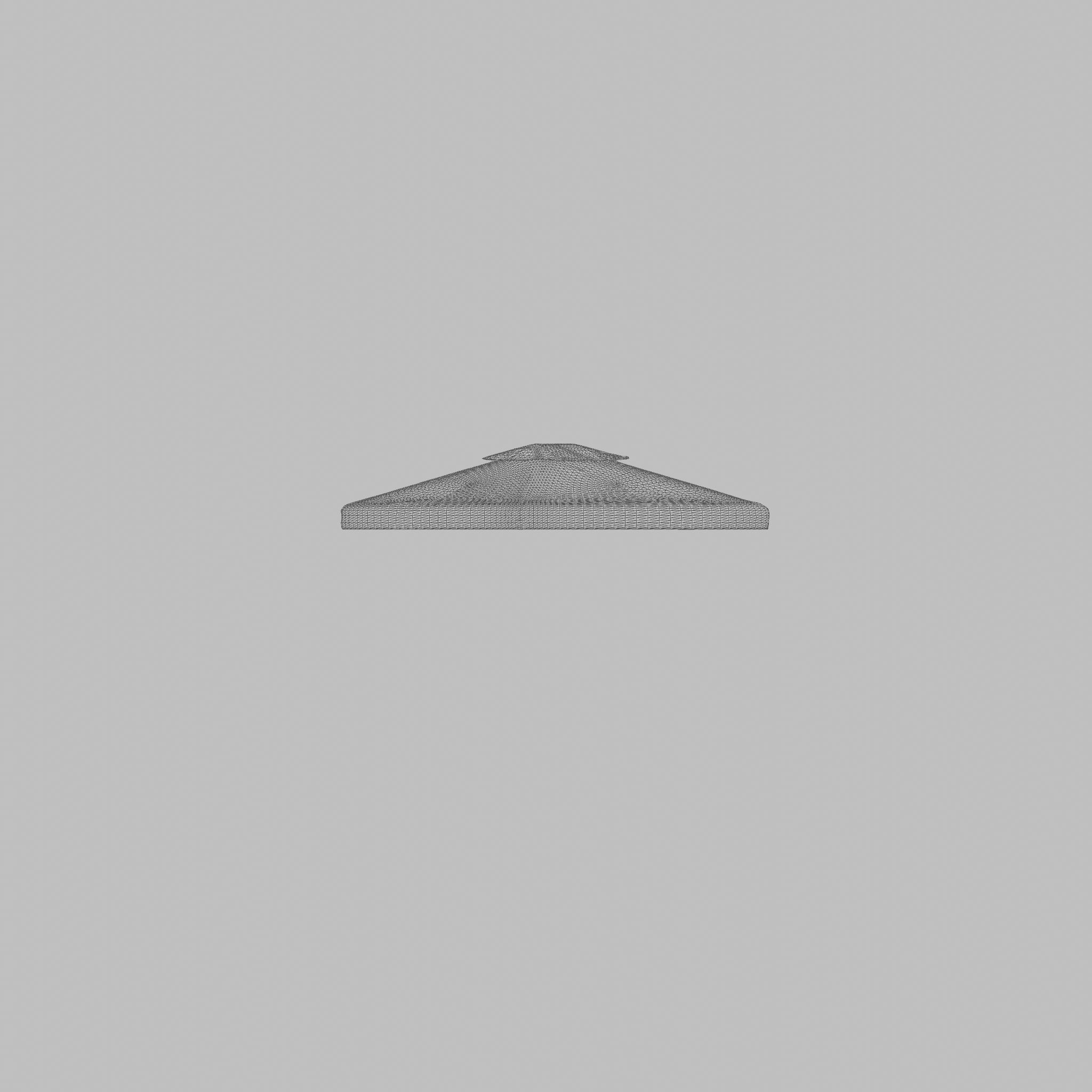 Flora Roof Lt Grey 3D Model Low-poly 3D model_5