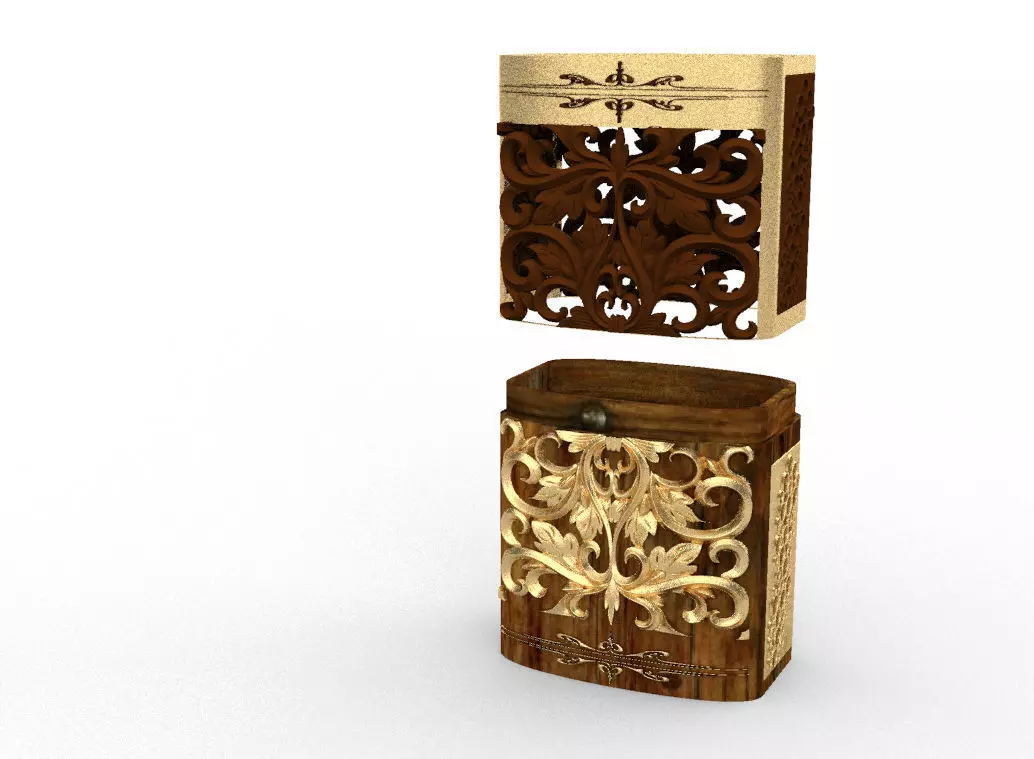 Exclusive packaging box 3D model