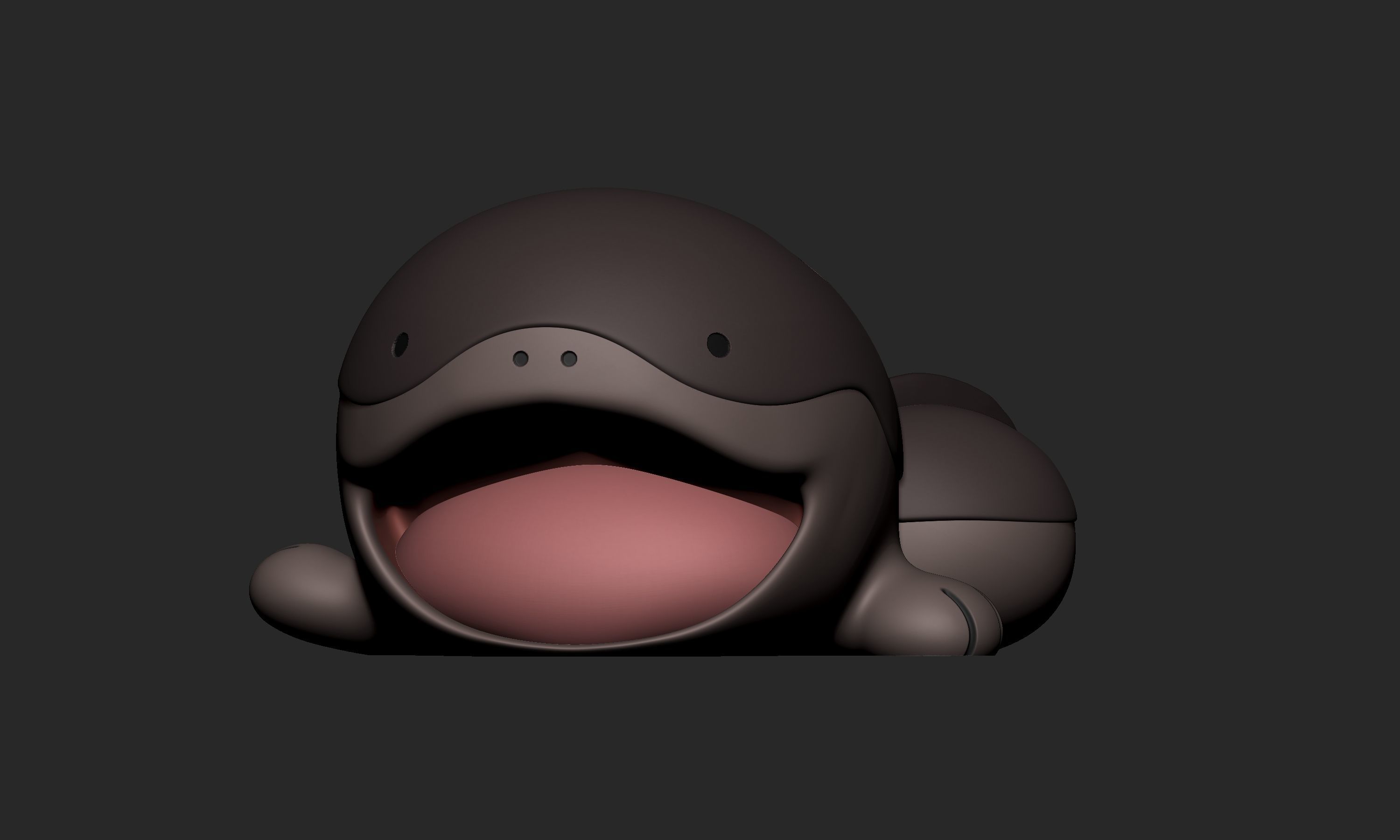 Pokemon - Paldean Wooper and Clodsire  with 2 poses 3D print model_4