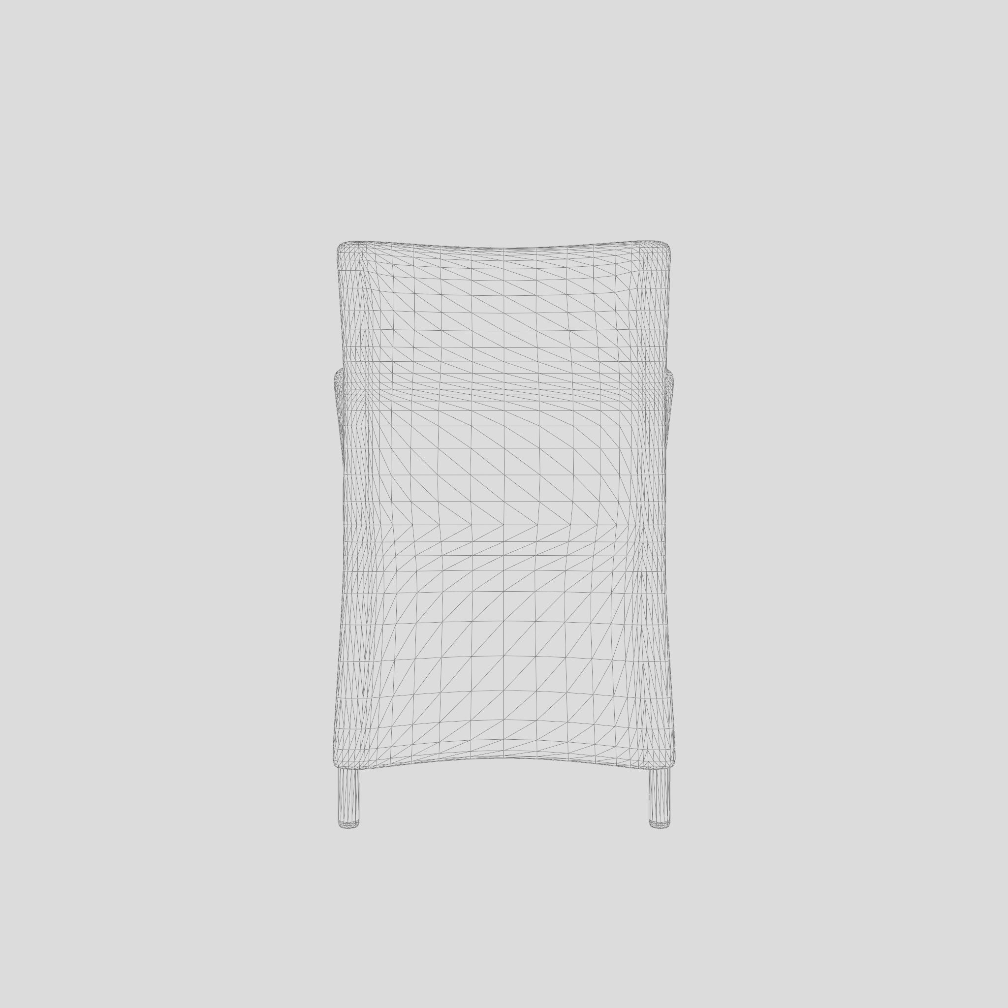 Aruba Chair Incl Cushion 3D Model Low-poly 3D model_4