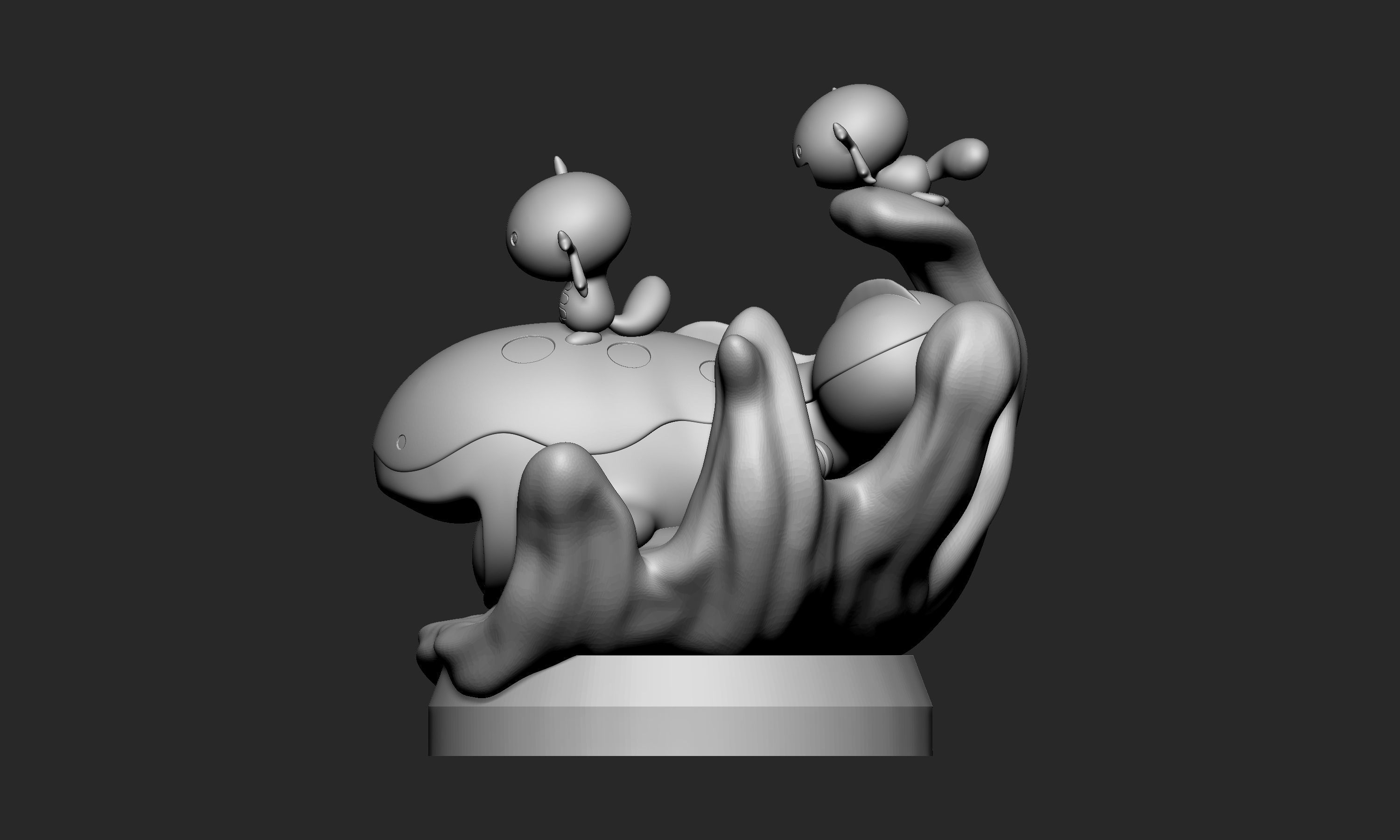 Pokemon - Clodsire Diorama with 2 poses 3D print model_5