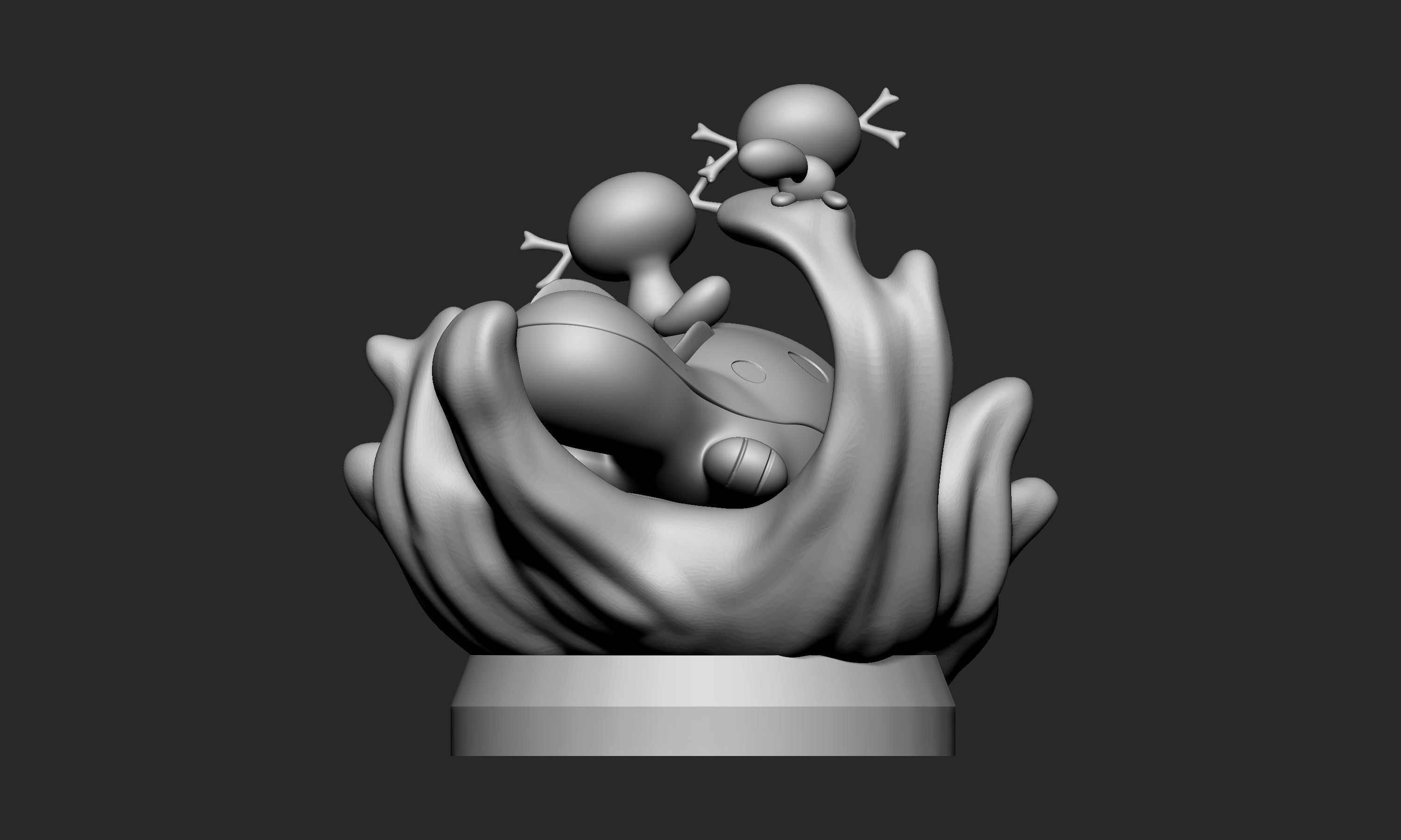 Pokemon - Clodsire Diorama with 2 poses 3D print model_8