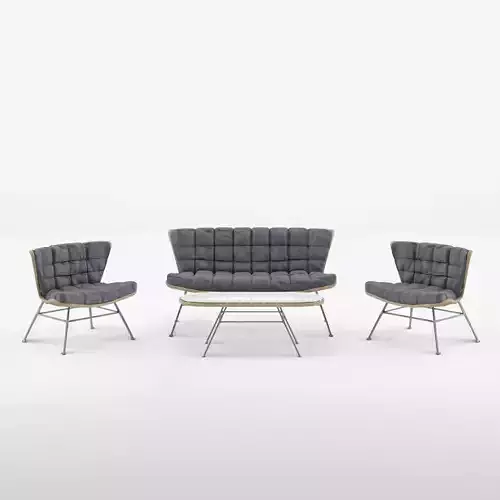 Melbourne Lounge Set  3D Model Low-poly 3D model