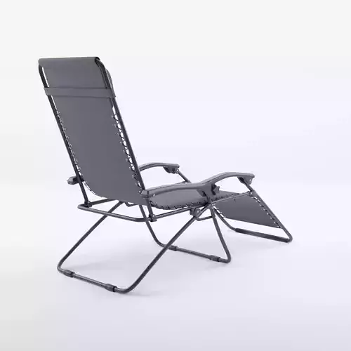 Baden Baden Chair Black 3D Model Low-poly 3D model