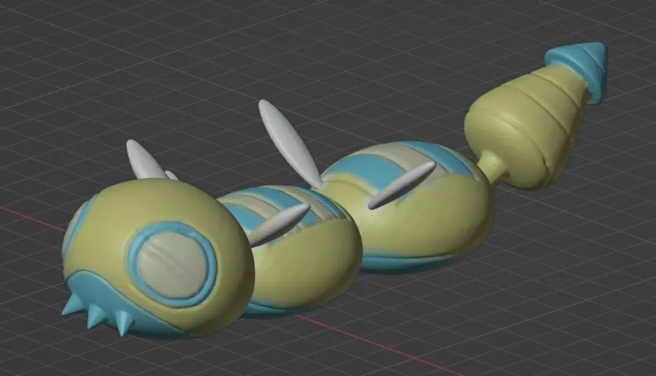 Dudunsparce Two-Segment Form 3D print model_0