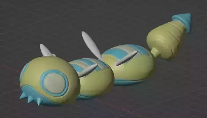 Dudunsparce Two-Segment Form 3D print model