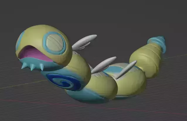 Dudunsparce Three-Segment Form 3D print model