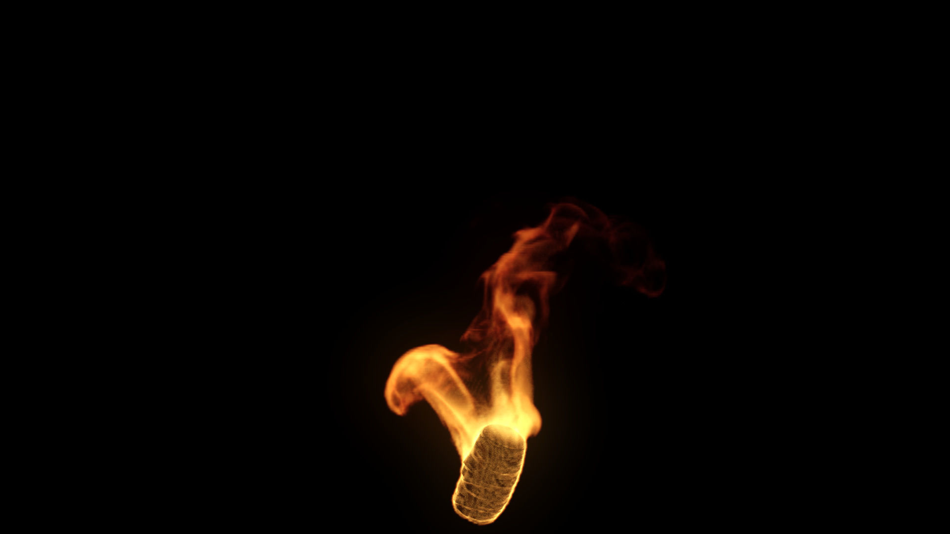 Fire Torch VDB 10s looping sequence  3D model_24