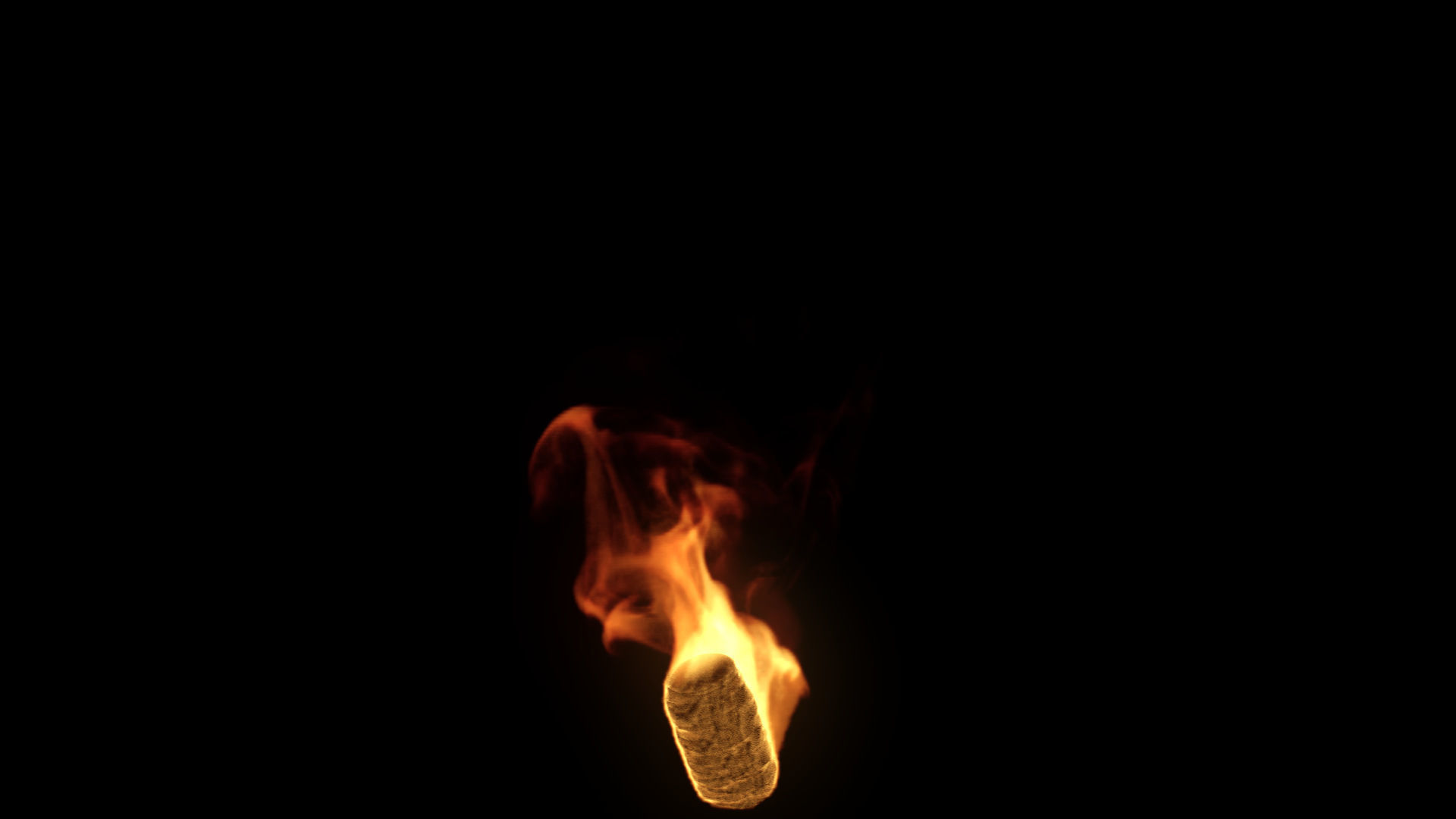 Fire Torch VDB 10s looping sequence  3D model_19