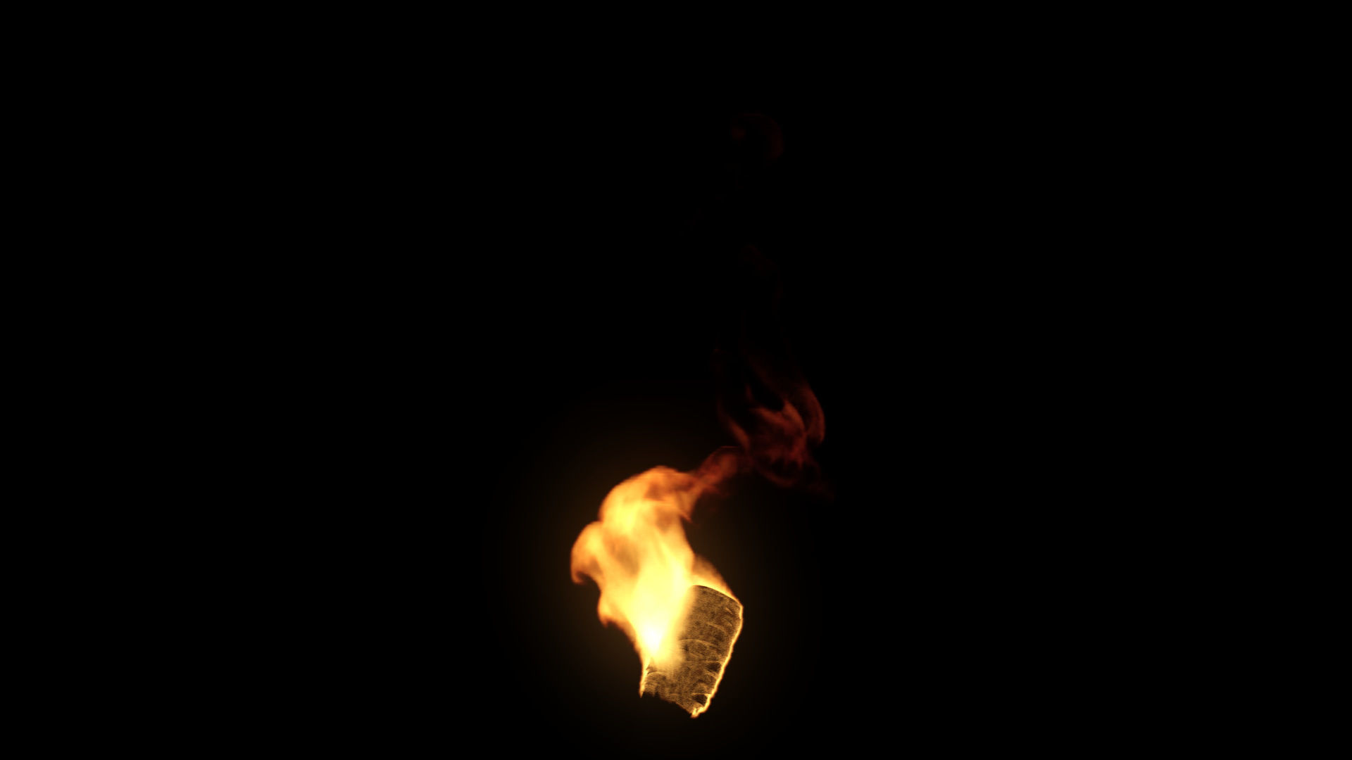 Fire Torch VDB 10s looping sequence  3D model_5