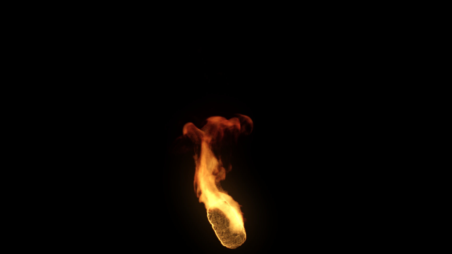 Fire Torch VDB 10s looping sequence  3D model_17