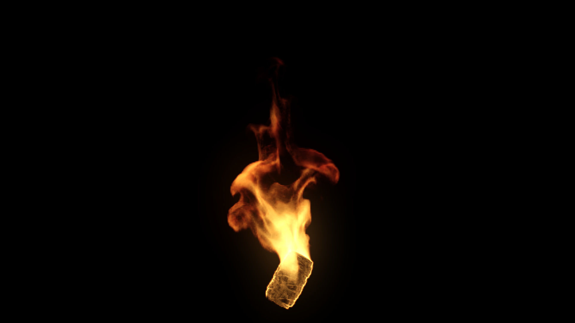 Fire Torch VDB 10s looping sequence  3D model_3