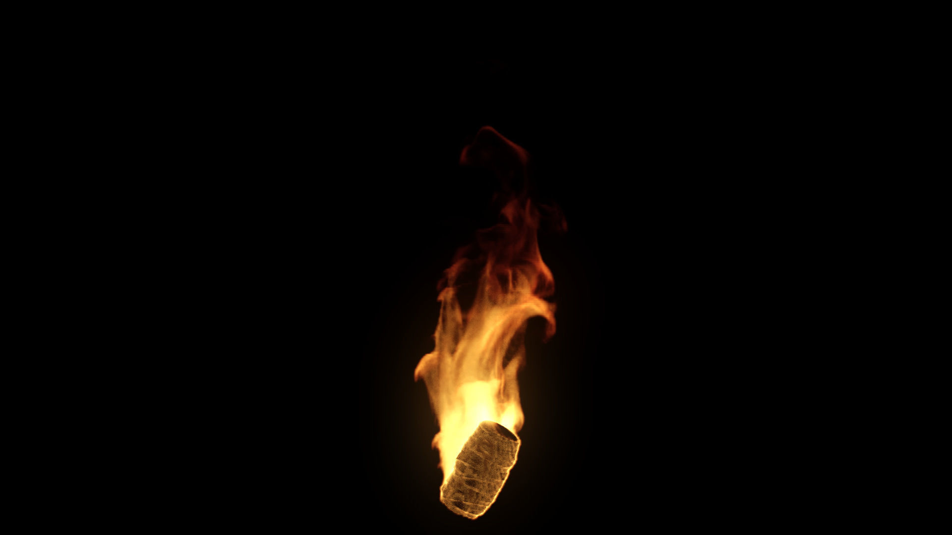 Fire Torch VDB 10s looping sequence  3D model_26