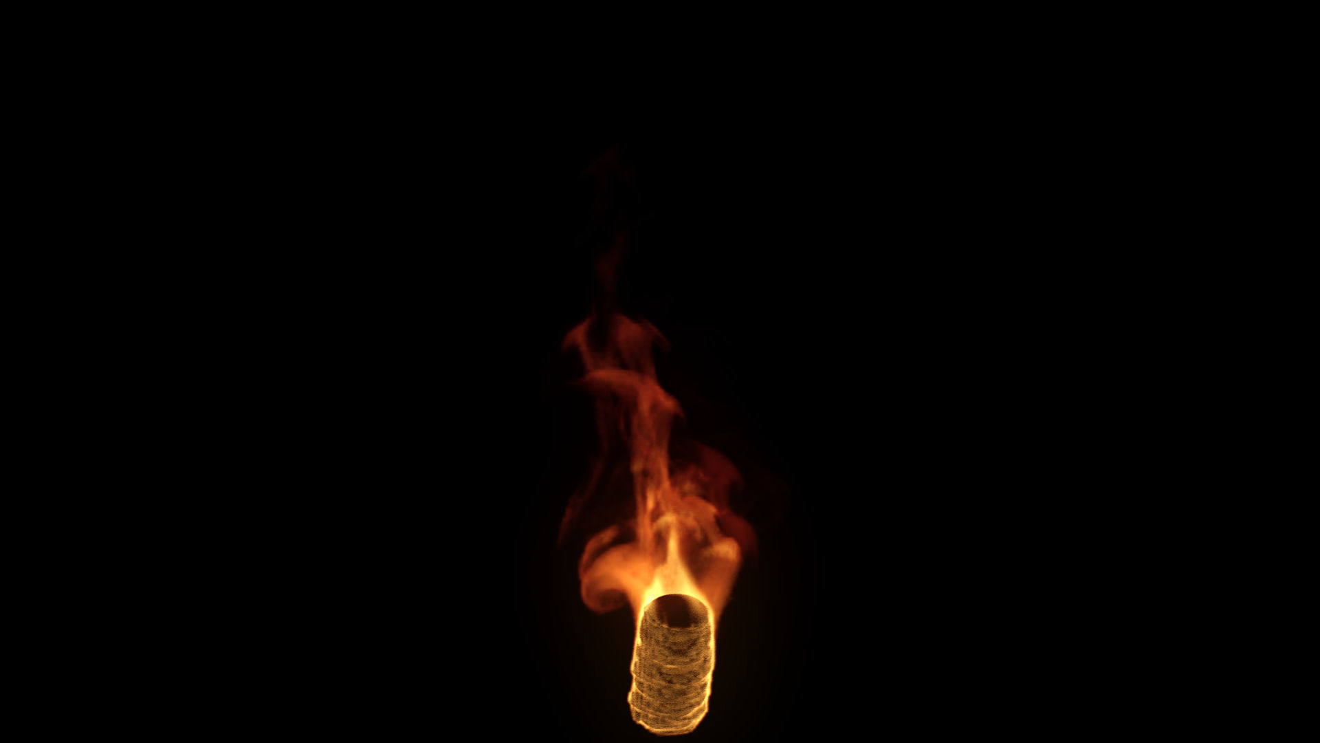 Fire Torch VDB 10s looping sequence  3D model_22