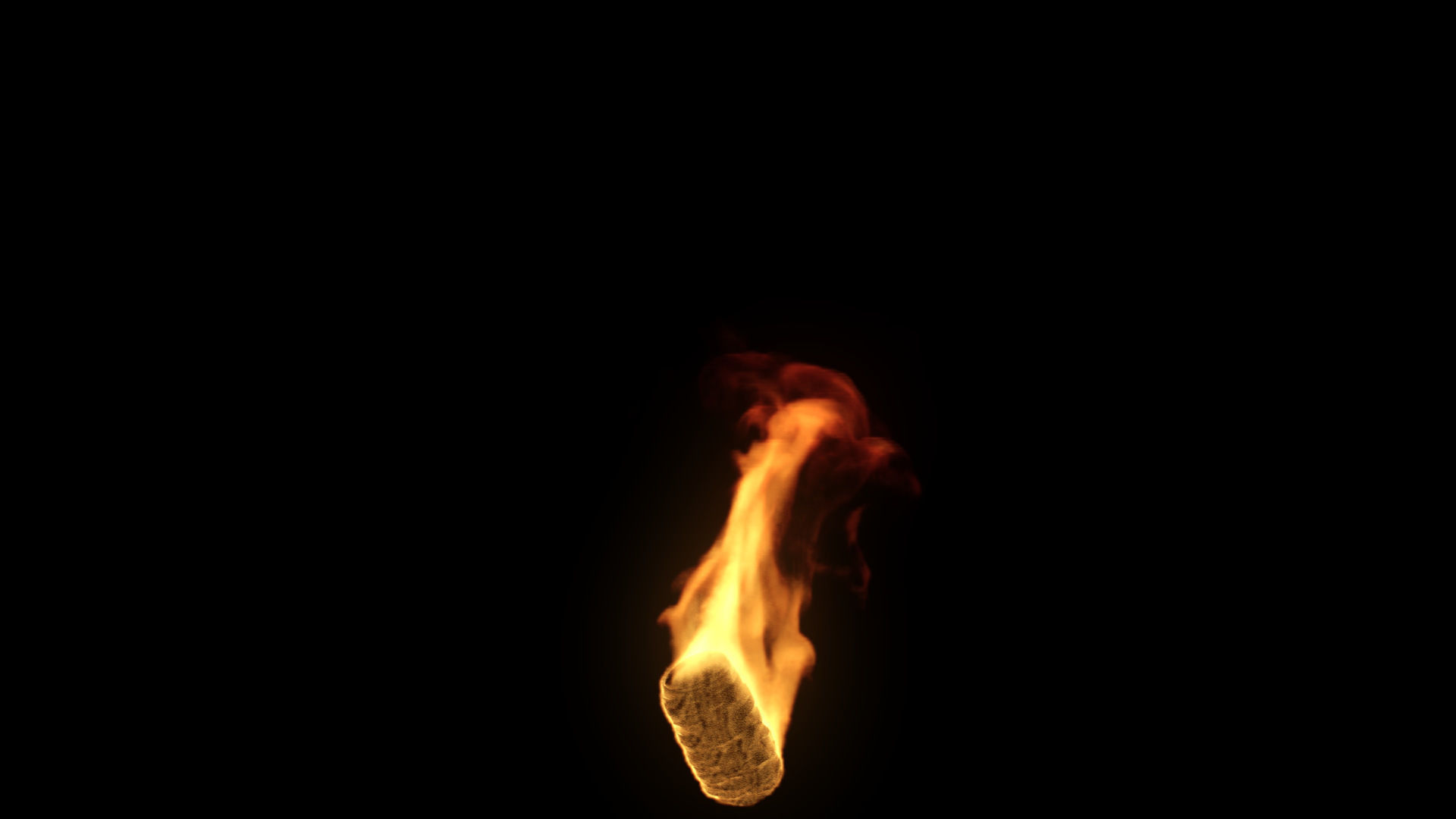 Fire Torch VDB 10s looping sequence  3D model_18