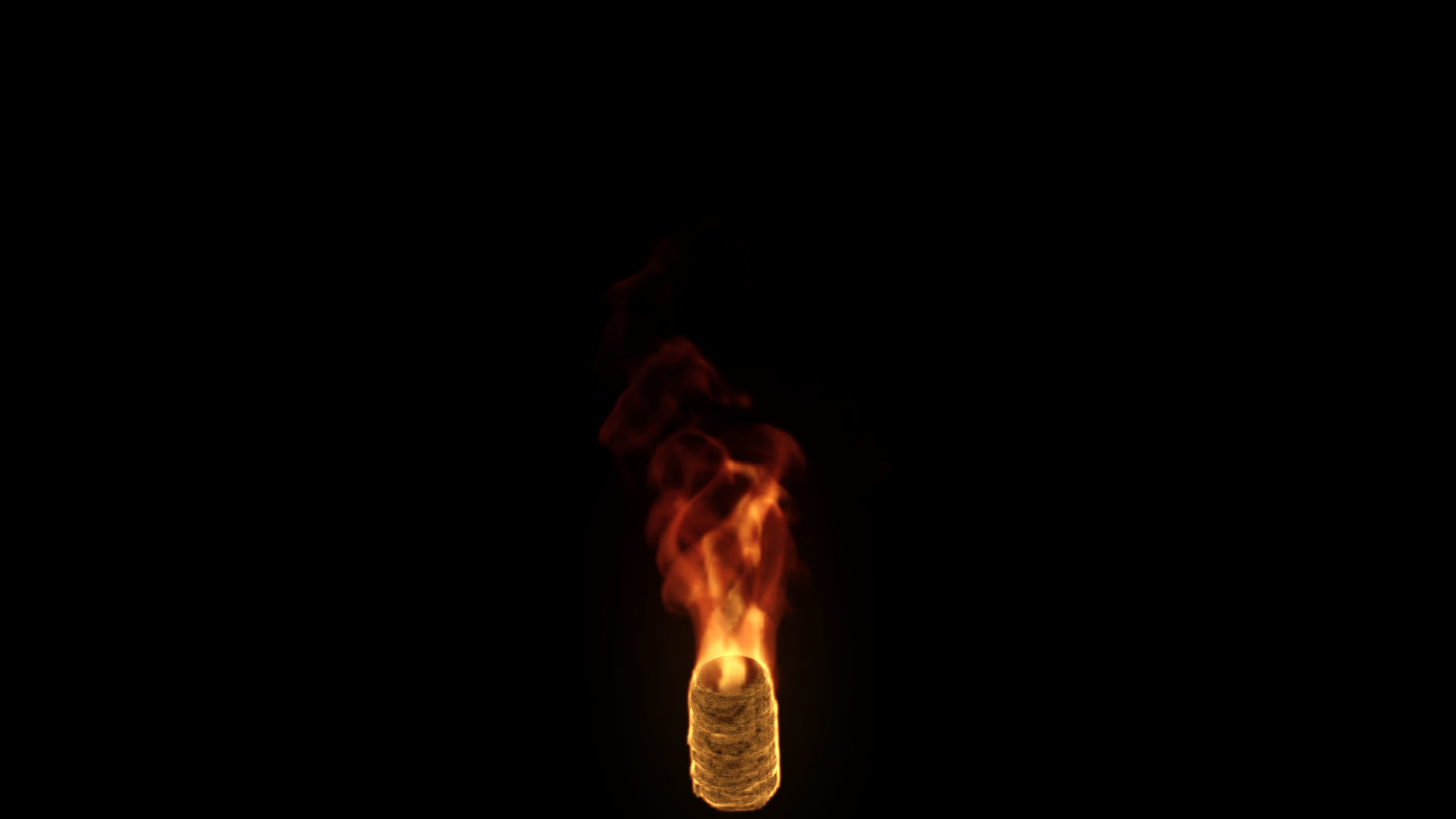 Fire Torch VDB 10s looping sequence  3D model_21
