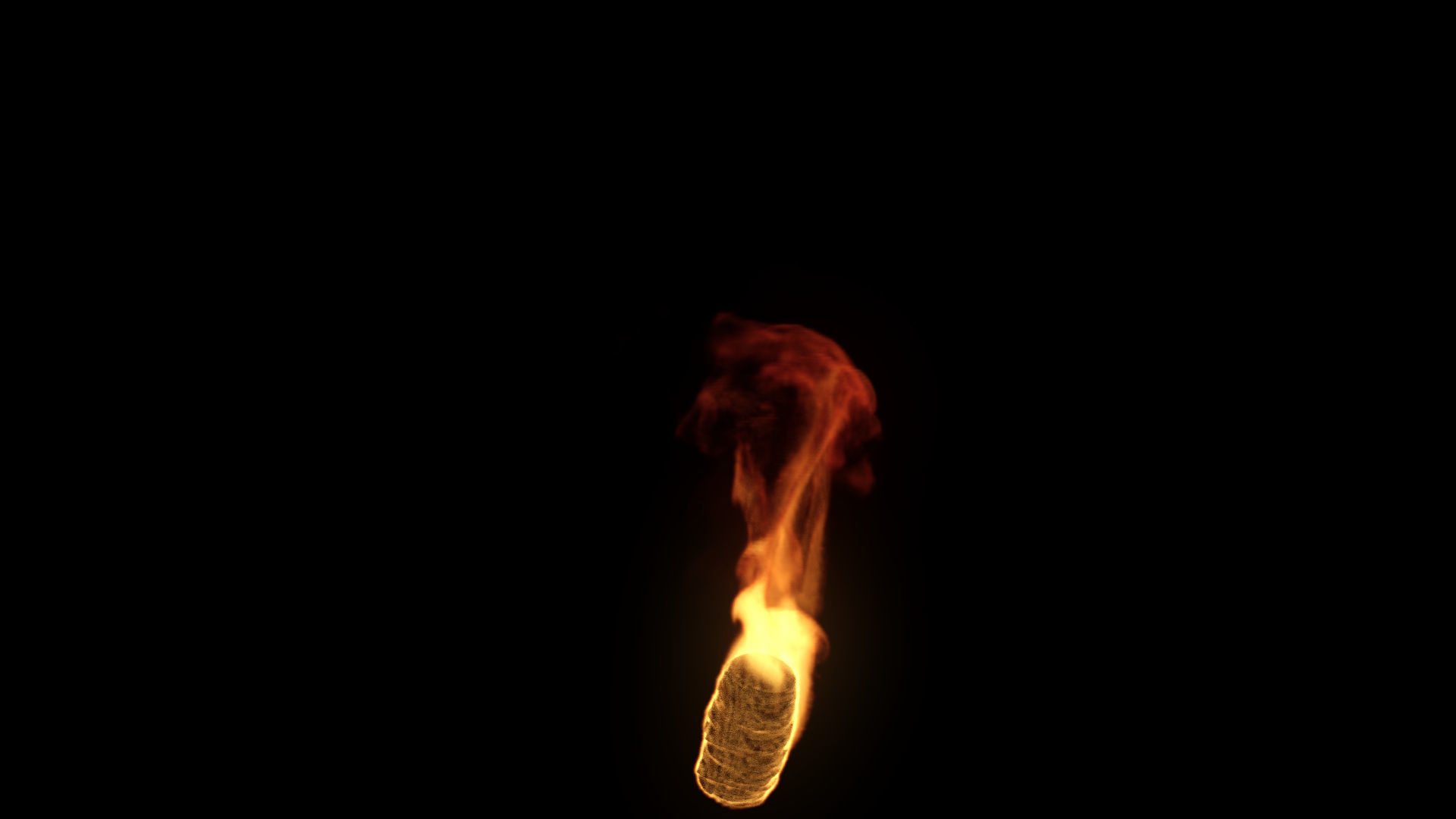 Fire Torch VDB 10s looping sequence  3D model_23