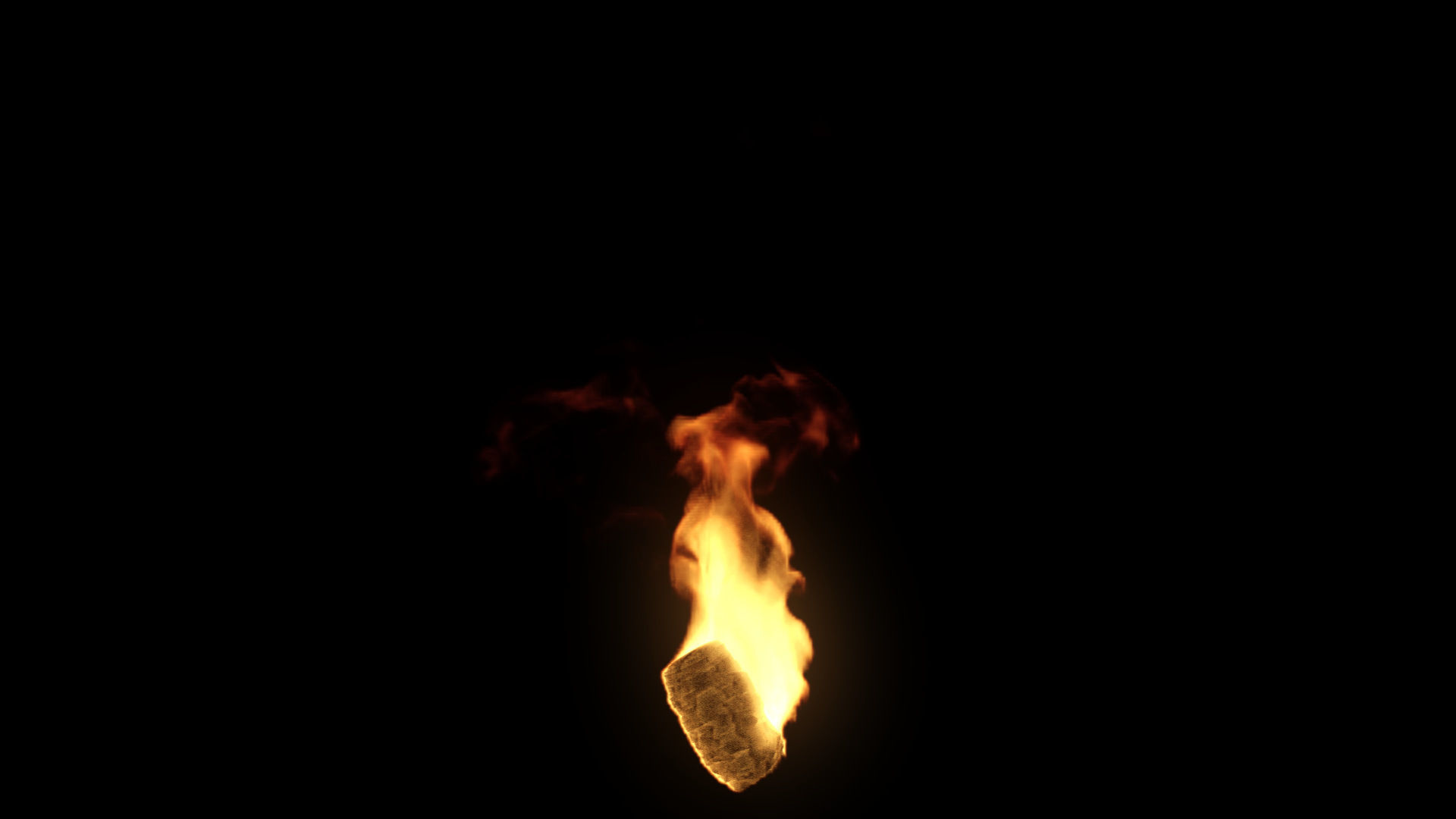 Fire Torch VDB 10s looping sequence  3D model_15