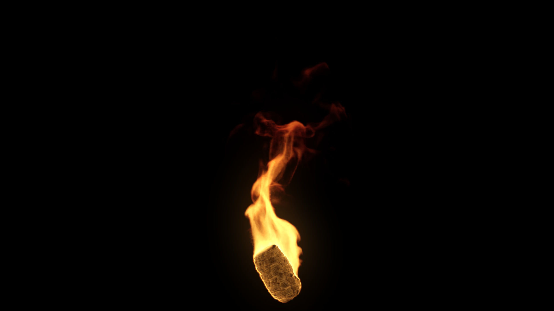 Fire Torch VDB 10s looping sequence  3D model_16