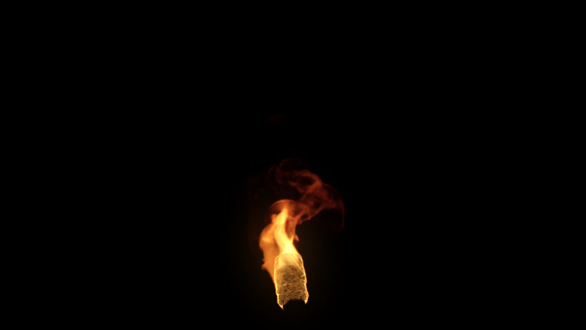 Fire Torch VDB 10s looping sequence  3D model_10