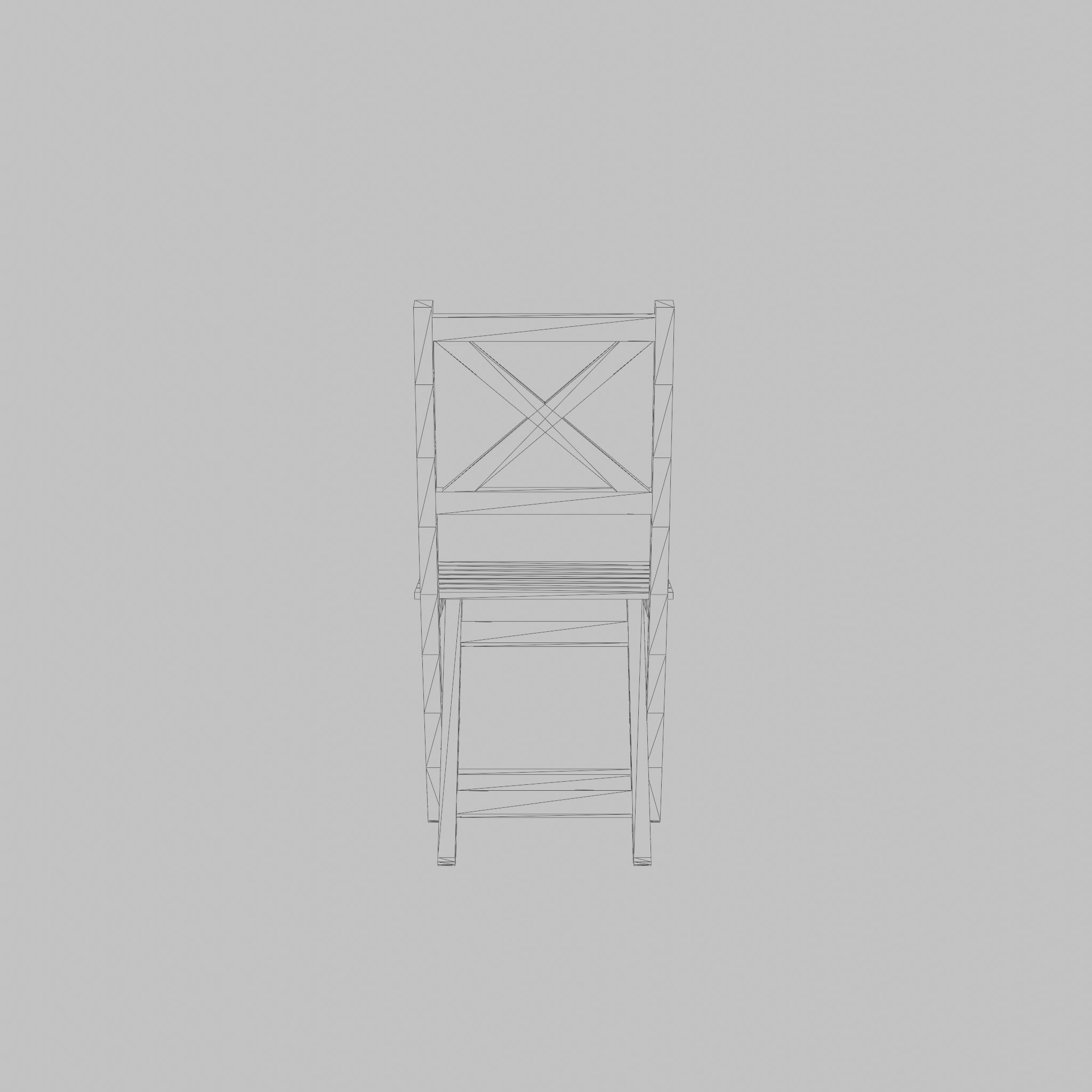 Malva Cafe Chair 3D Model Low-poly 3D model_7