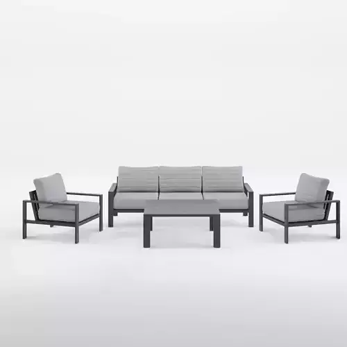 Port Royal Sofa Set  Low-poly 3D model