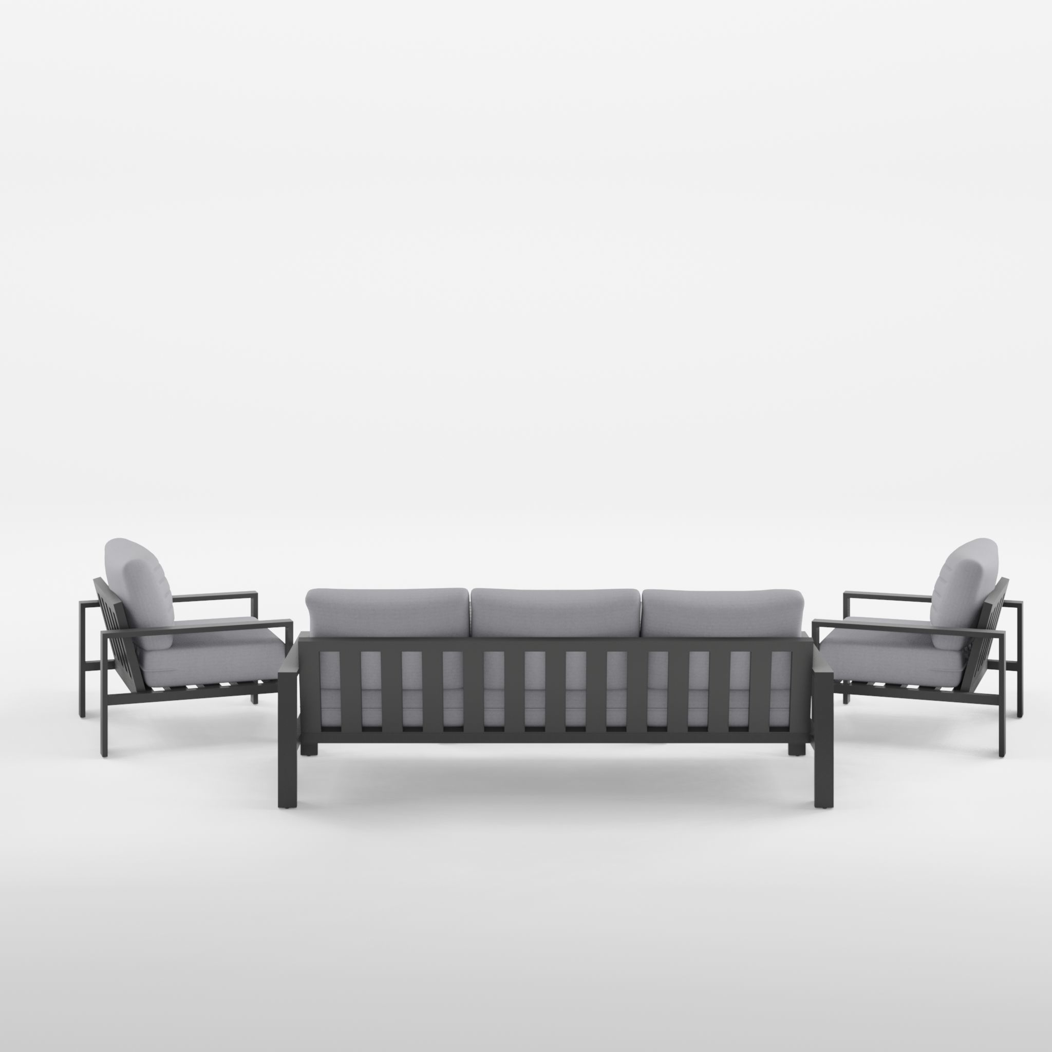 Port Royal Sofa Set  Low-poly 3D model_3