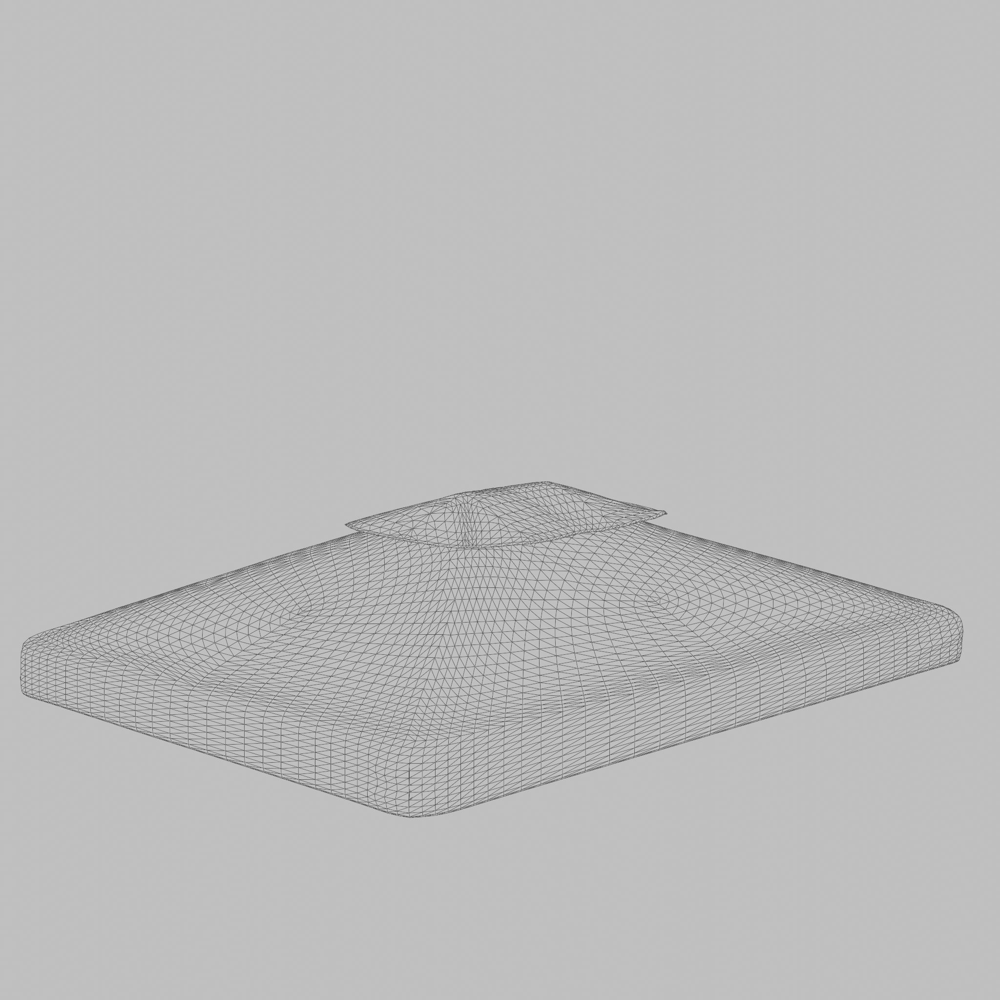 Flora Roof Brown Polyester 3D Model Low-poly 3D model_5
