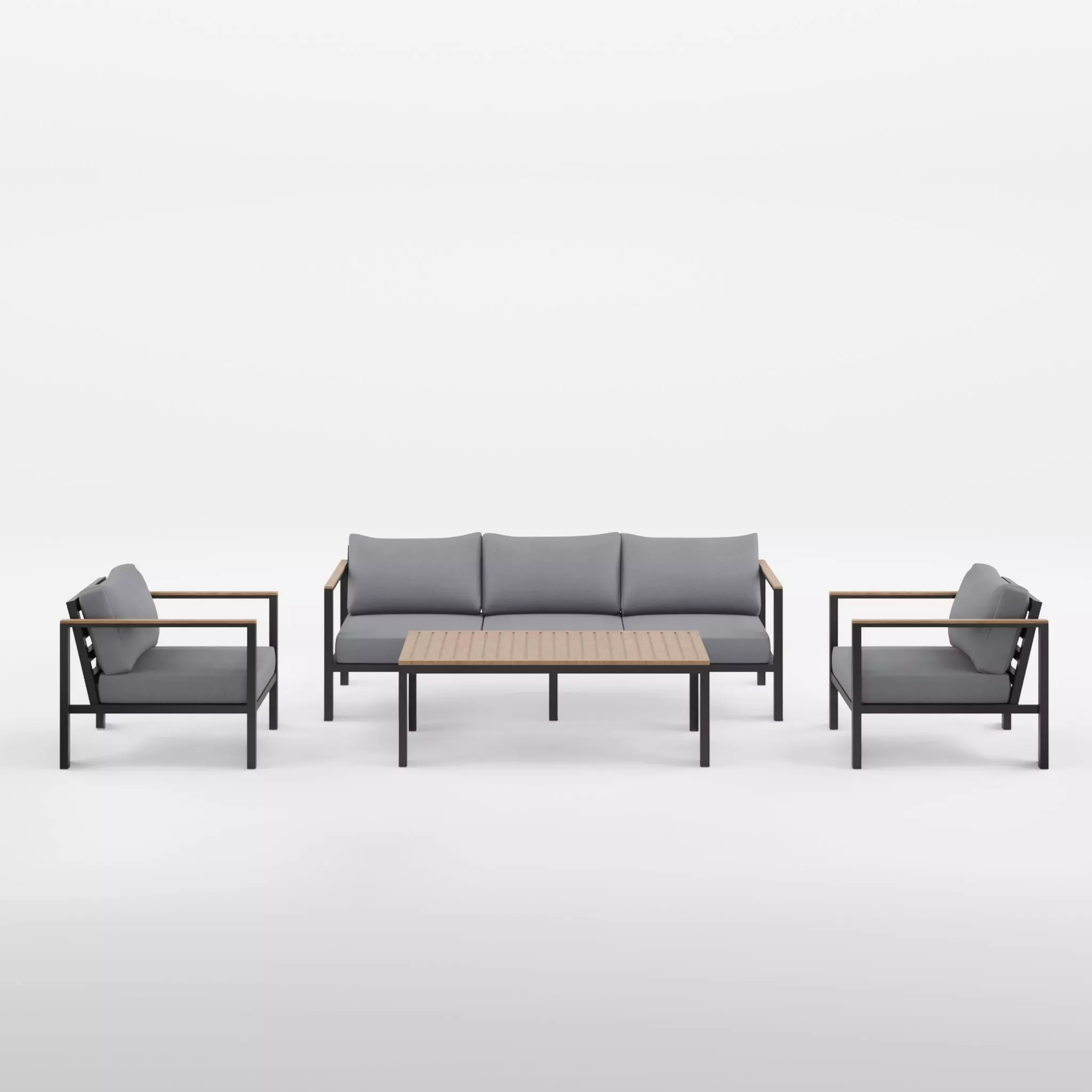 New York Sofa Set 3D Model Low-poly 3D model_0