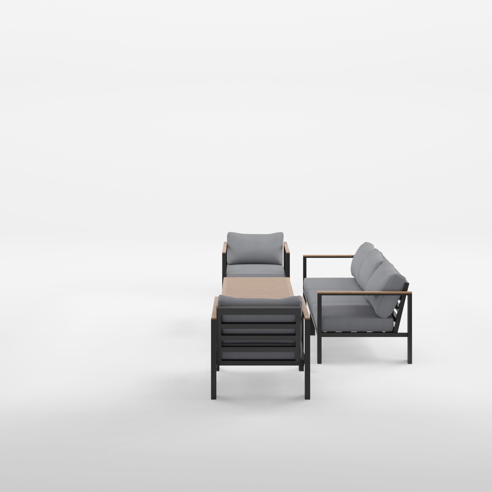 New York Sofa Set 3D Model Low-poly 3D model_3