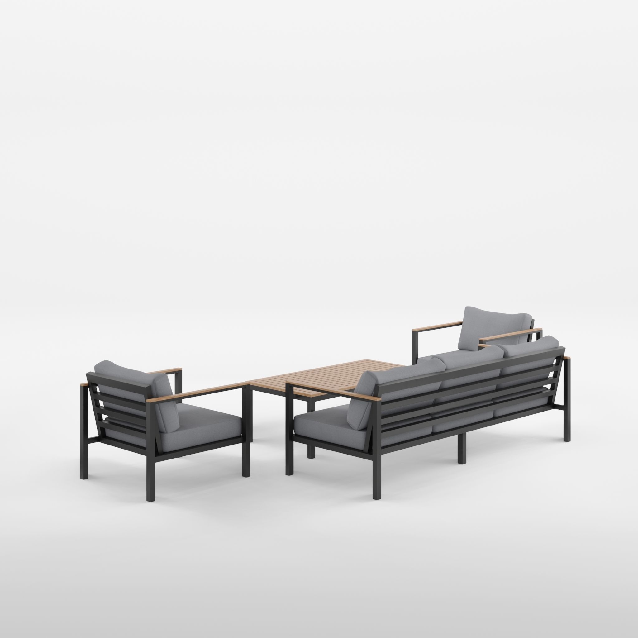 New York Sofa Set 3D Model Low-poly 3D model_1