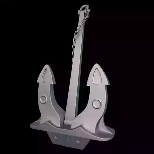 Ship Anchor 3D Model 3D model