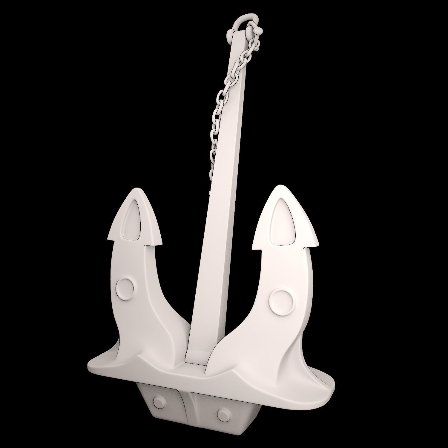 Ship Anchor 3D Model 3D model_1