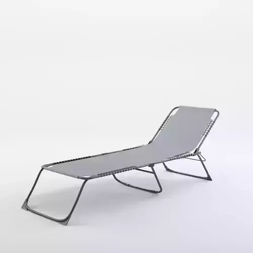 Grey Sunbed 3D Model