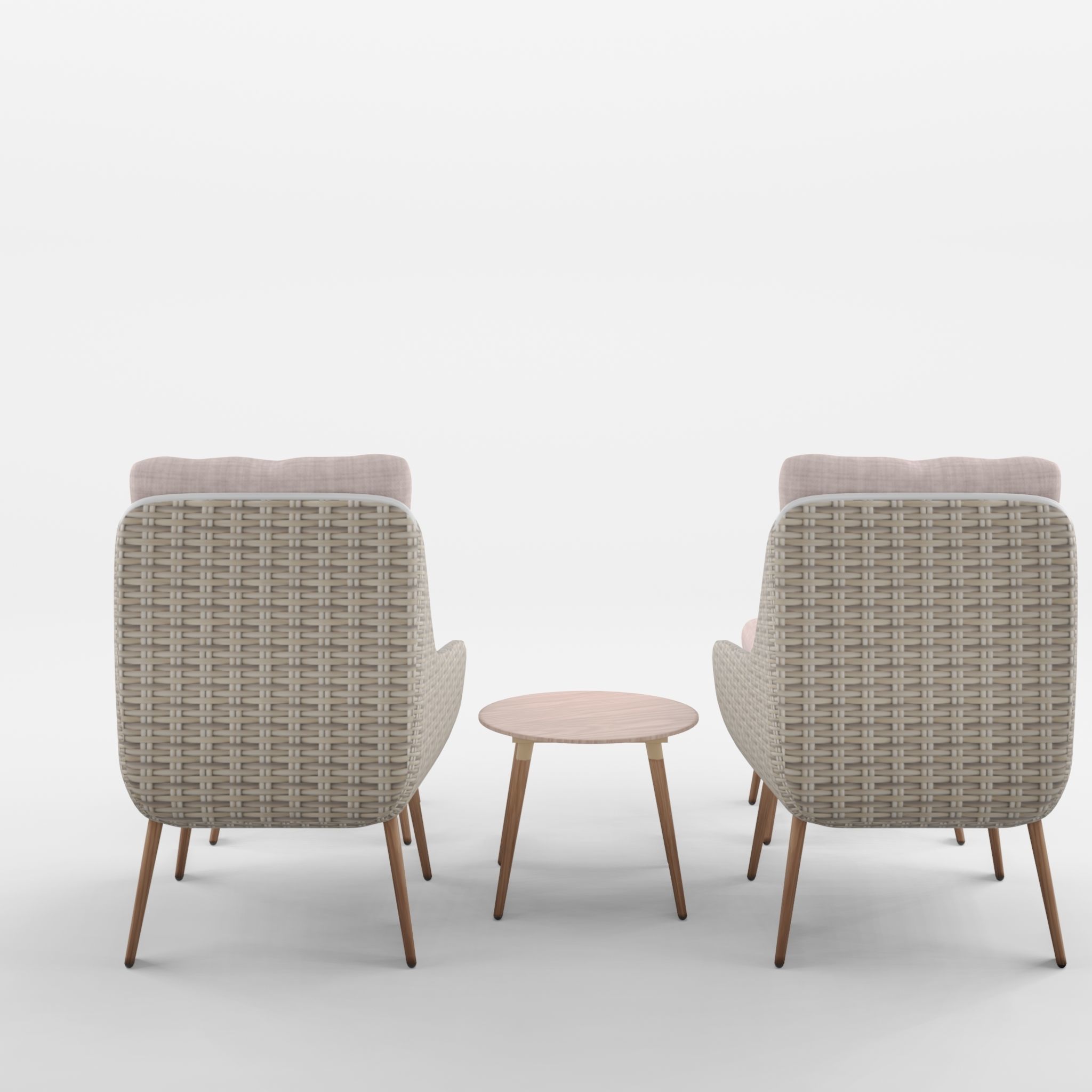 Nyborg Duo Lounge Set 3D Model Low-poly 3D model_3