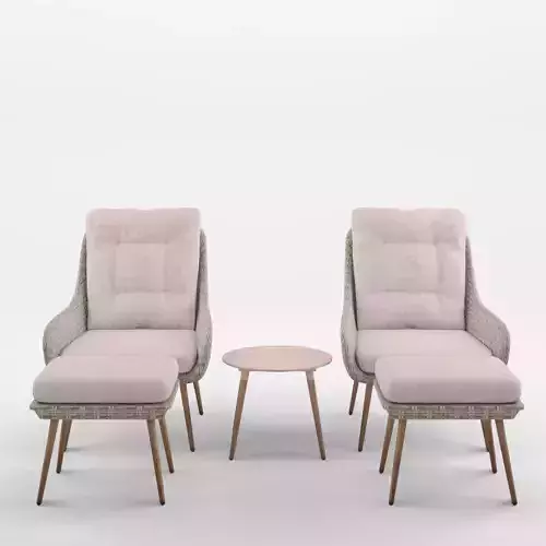 Nyborg Duo Lounge Set 3D Model Low-poly 3D model