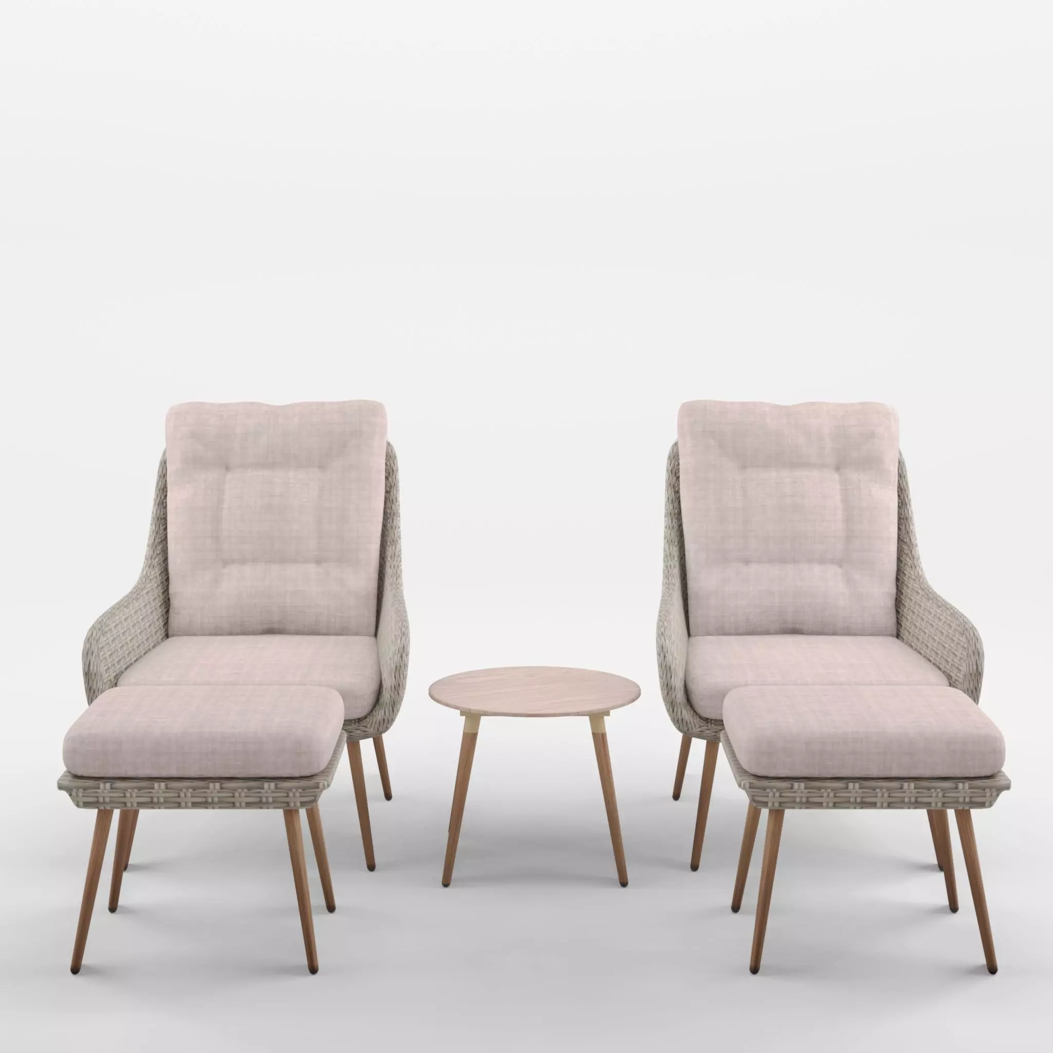 Nyborg Duo Lounge Set 3D Model Low-poly 3D model_0