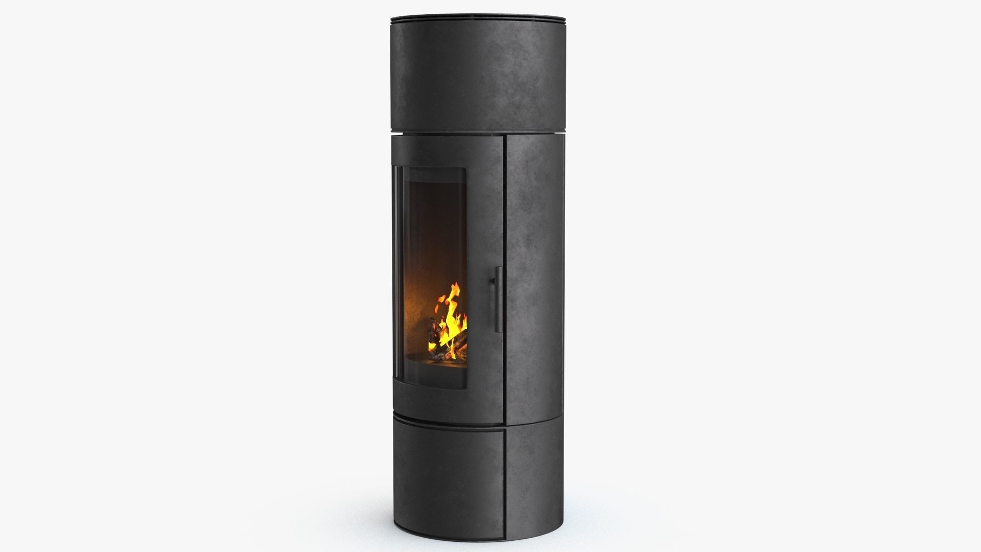 Fireplace v2 Low-poly 3D model_13