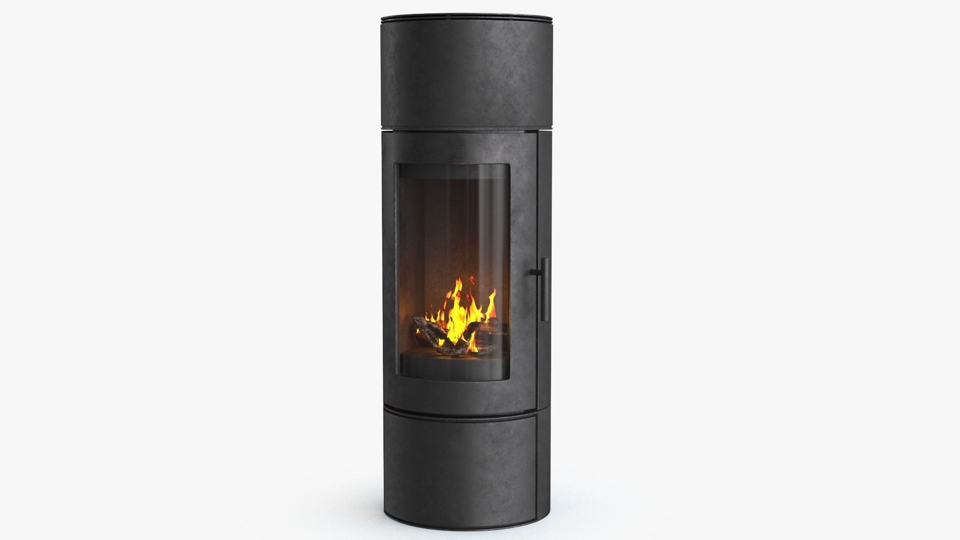 Fireplace v2 Low-poly 3D model_14