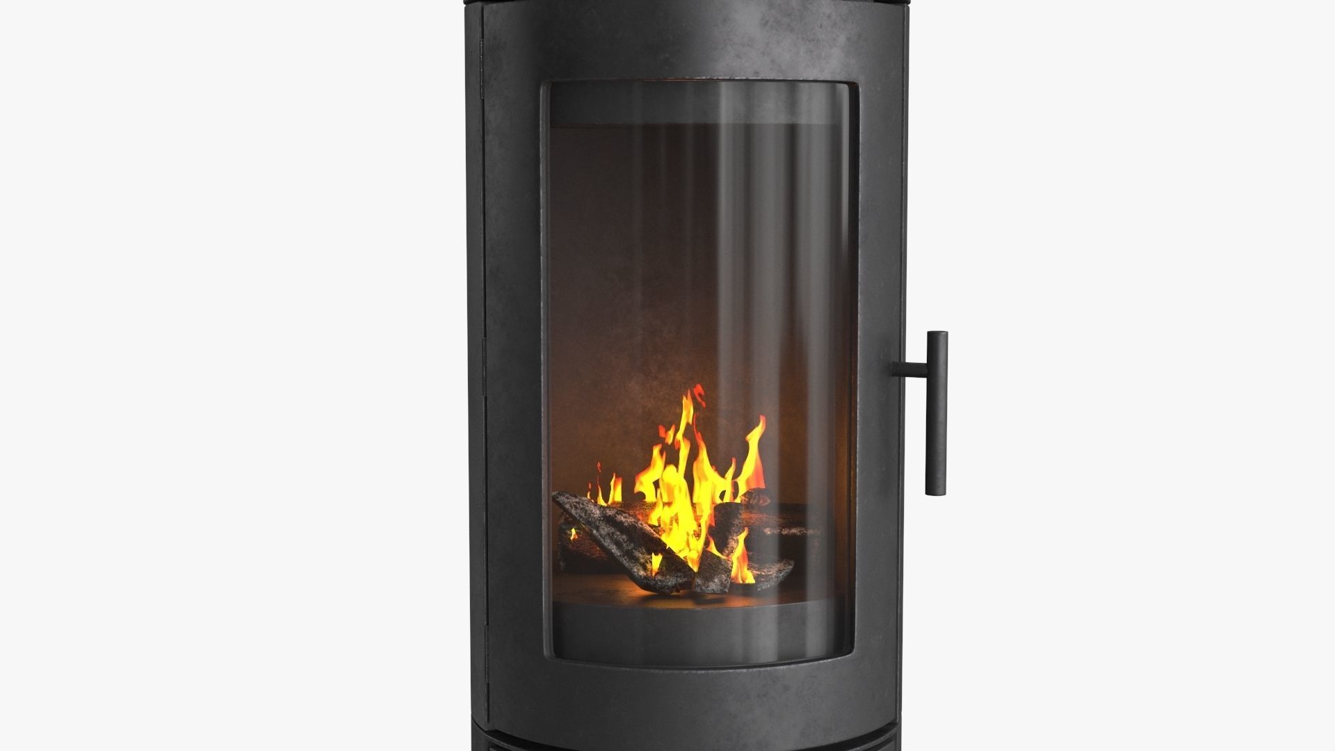 Fireplace v2 Low-poly 3D model_15