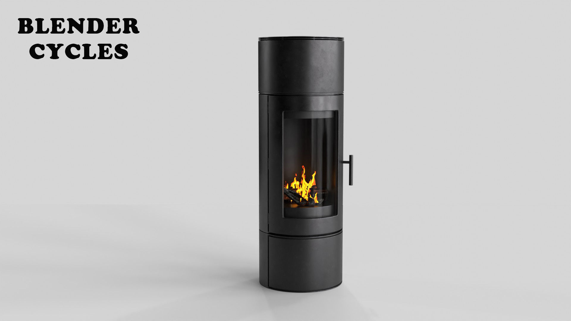 Fireplace v2 Low-poly 3D model_17