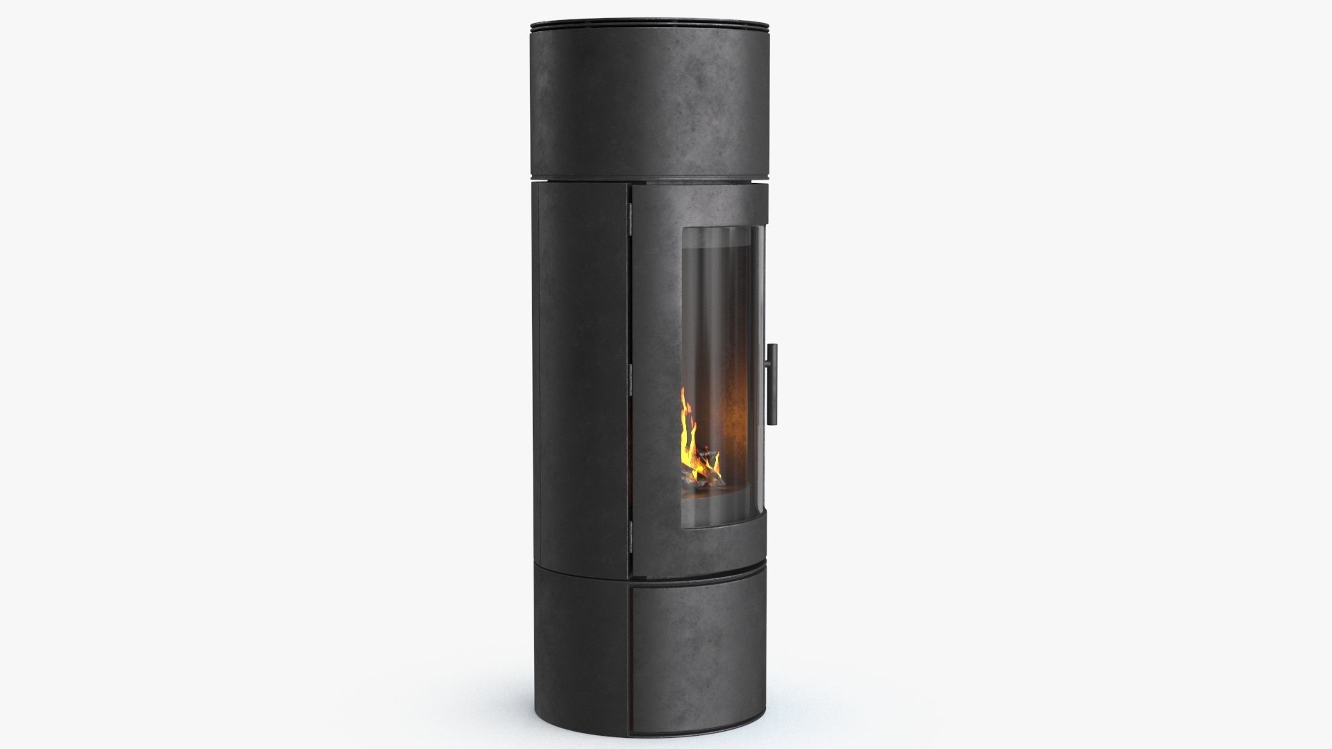 Fireplace v2 Low-poly 3D model_5