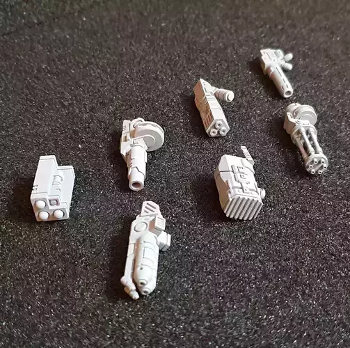 SPACE COMMUNIST PROTOTYPE SYSTEMS WEAPONS BUNDLE 3D print model