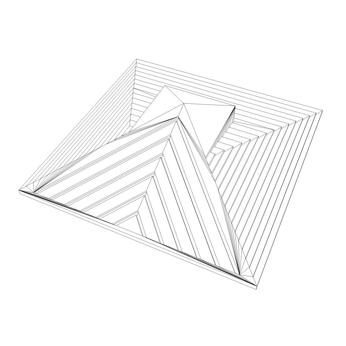 Wall Tile - Blade Runner - Tyrell Corporation Low-poly 3D model_3