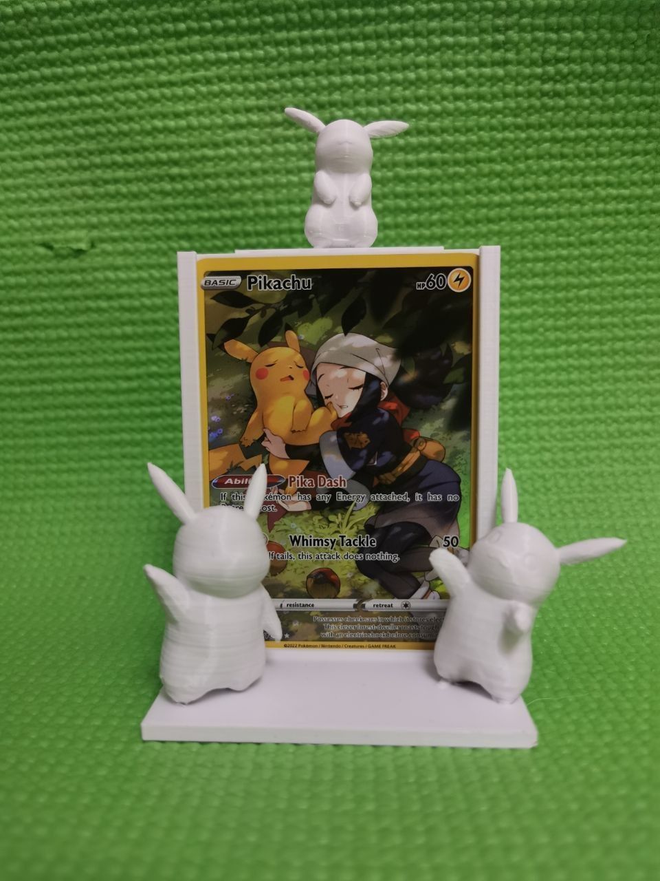 Pikachu TCG frame for card 3D print model_3