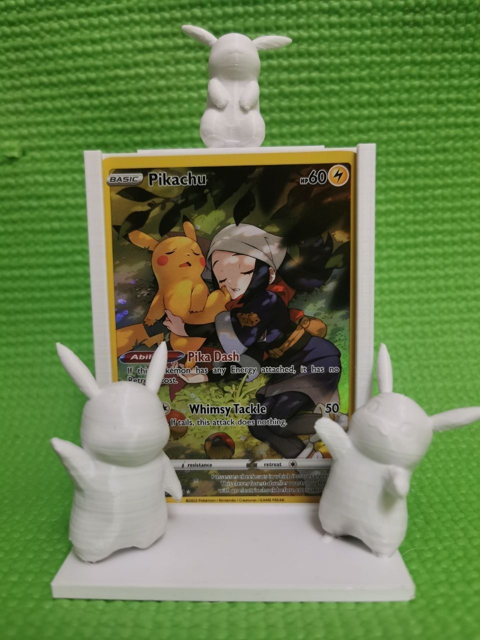 Pikachu TCG frame for card 3D print model_4