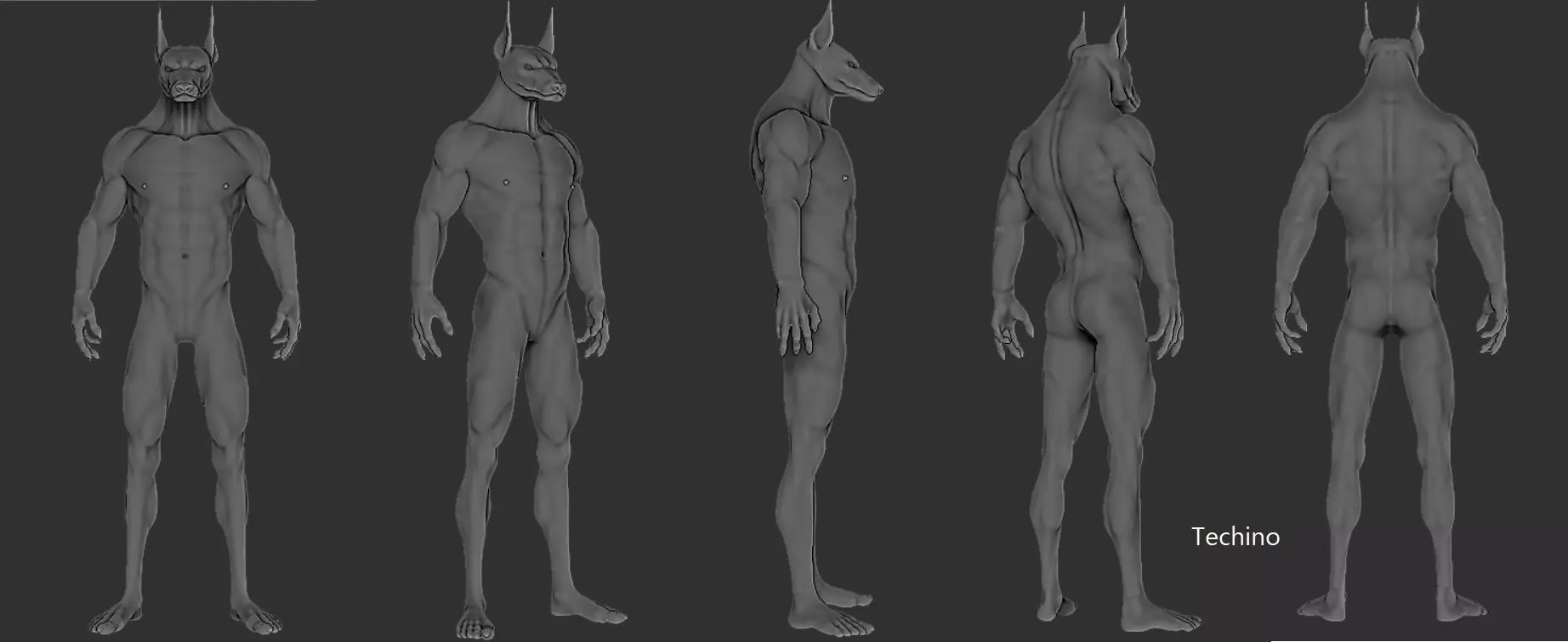 Sexy Base Anubis  3D print model_0