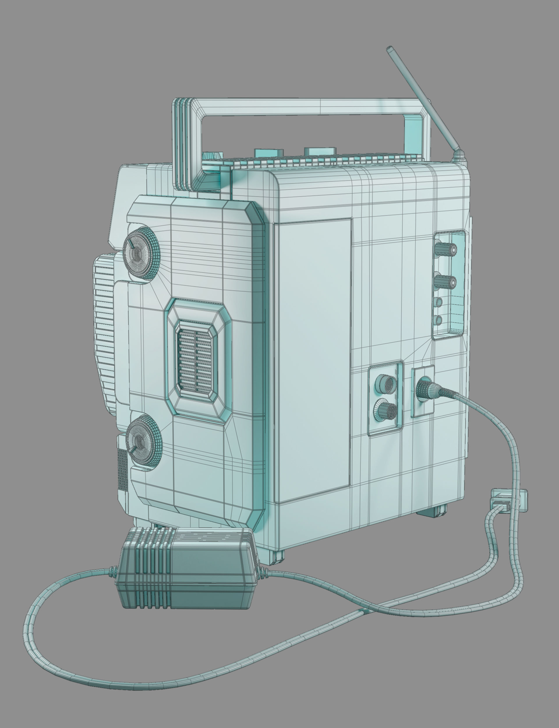 Retro Tv 3D model_12
