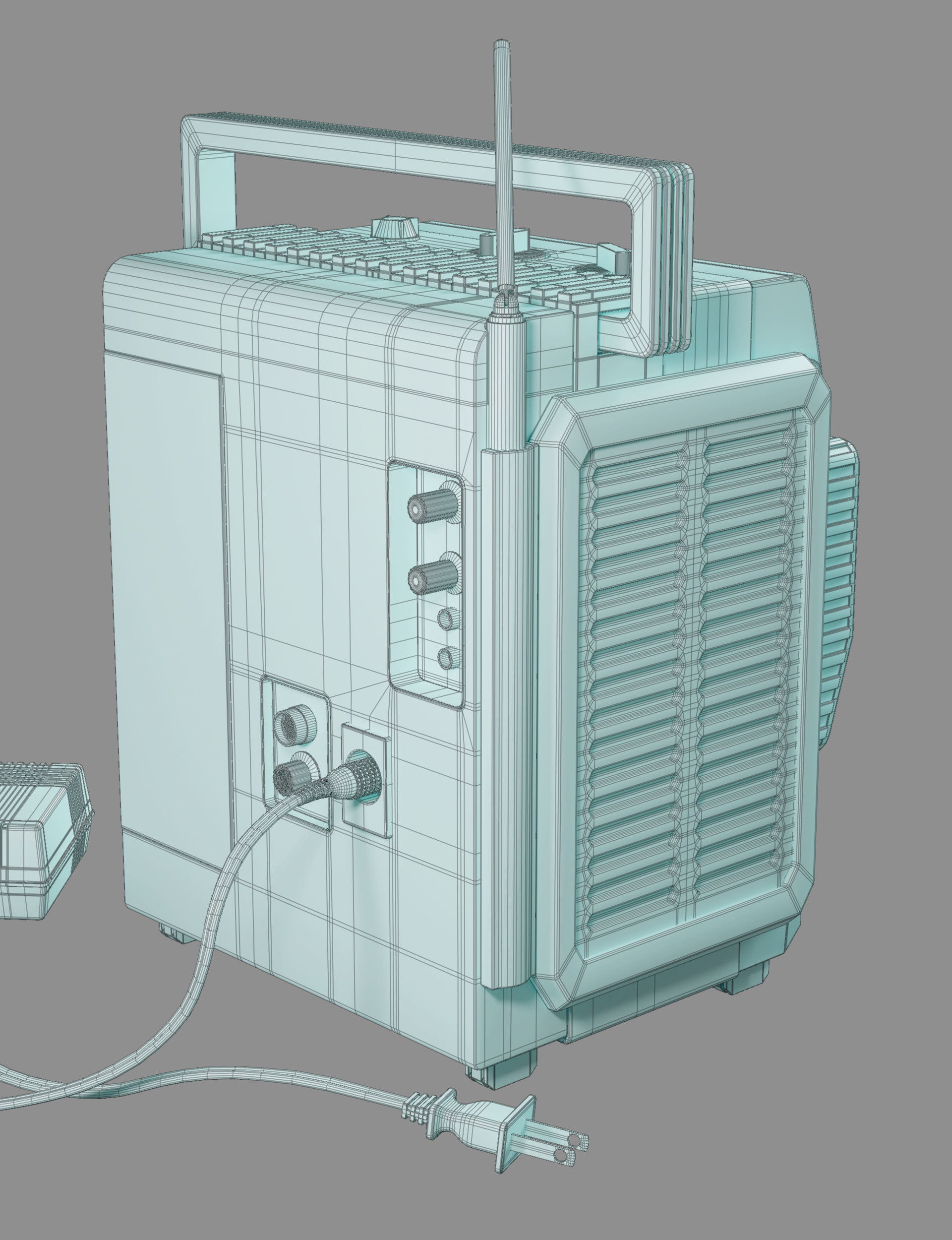 Retro Tv 3D model_11